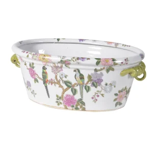 Flowers & Parrots Planter