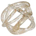 Gold Leaf Glass Knot Ornament