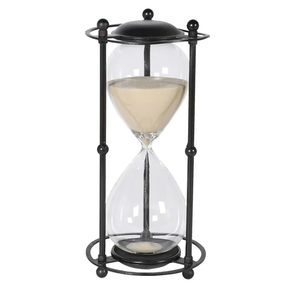 Black Metal Hour Glass