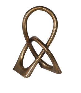 Antique Gold Loop Sculpture