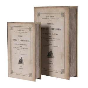 Set of 2 1899 Musique Book Boxes