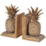 Golden Pineapple Bookends