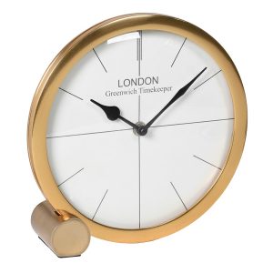 ANT.BRASS TABLE CLOCK