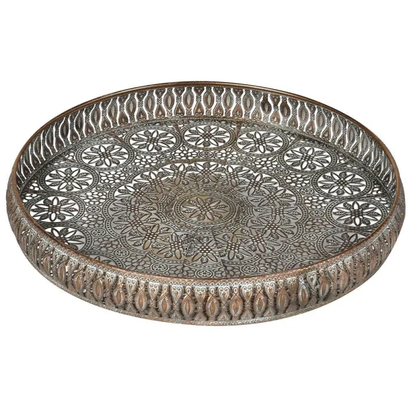 Large Round Filigree Tray Large Round Filigree Tray