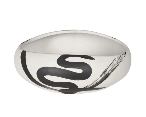 Black and Cream Ceramic Pot Black and Cream Ceramic Pot