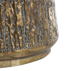 GLD TEXTURED ROUND PLANTER