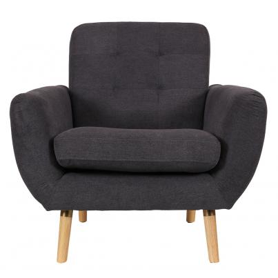 Gray upholstered lounger chair Gray Upholstered Lounger Chair