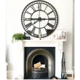 Mirrored Iron Wall Clock