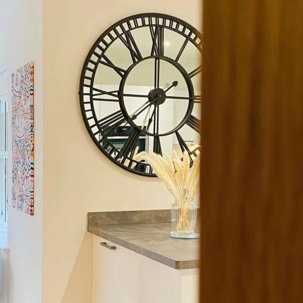 Mirrored Iron Wall Clock 2 Mirrored Iron Wall Clock
