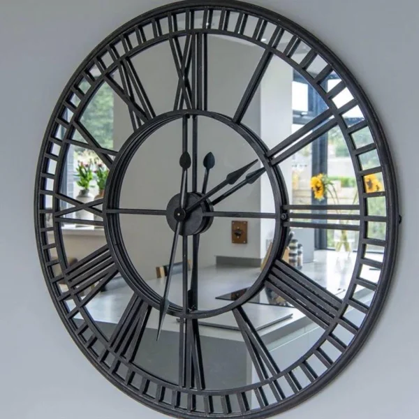 Mirrored Iron Wall Clock Mirrored Iron Wall Clock