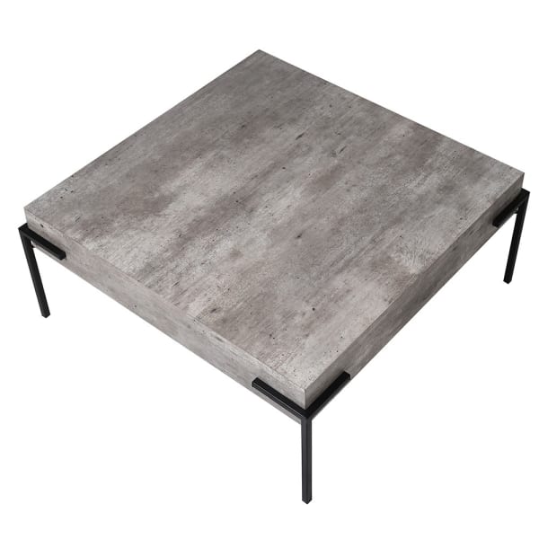YGF100_2_ Barbican Concrete Effect Square Coffee Table