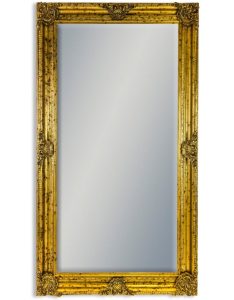 Large Gold Rectangular Classic Mirror