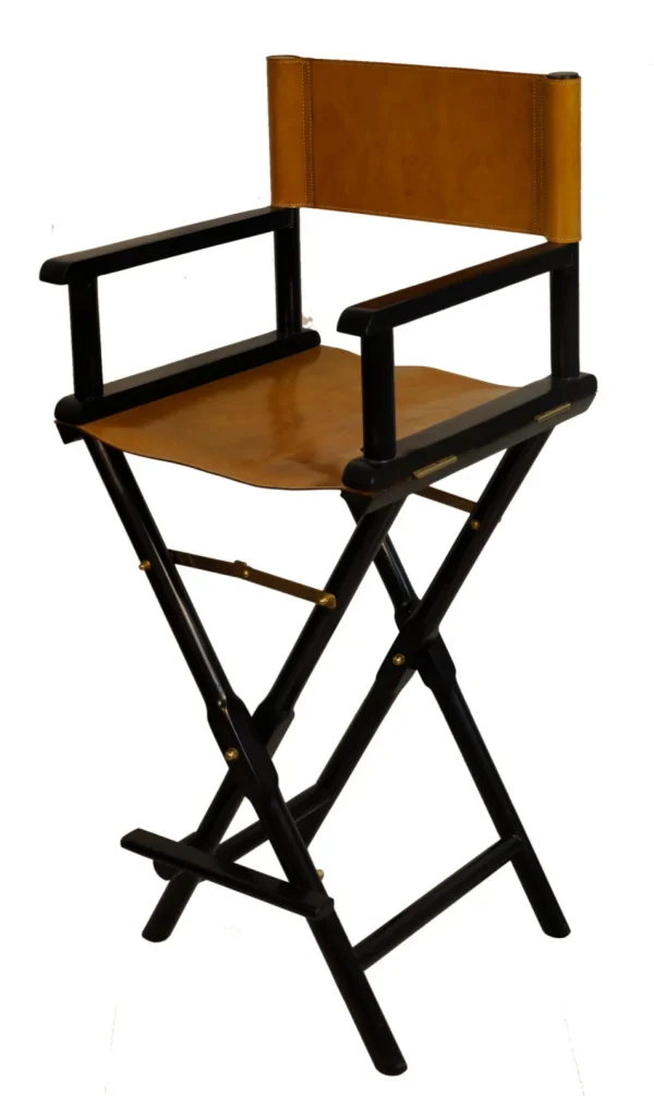 Handcrafted Leather Director Bar Stool