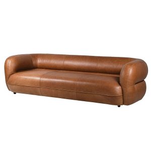 Desert Dreams Tan Leather 3 Seater Sofa Dimensions: H: 650 W: 2400 D: 900 mm.