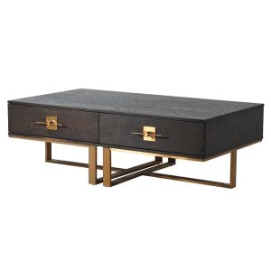 Vesper 2 Drawer Coffee Table Dimensions: H:460 W:770 L:1375 mm.