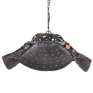 Upcycled Large Ceiling Light Fixture L62 x D62 x H28cm