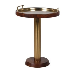 Round Gold Cocktail Table Dimensions: H:650 Dia:480 mm.
