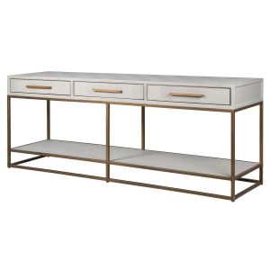 Biarritz Squares 3 Drawer Console Table with Shelf Dimensions: H:780 W:2000 D:500 mm.