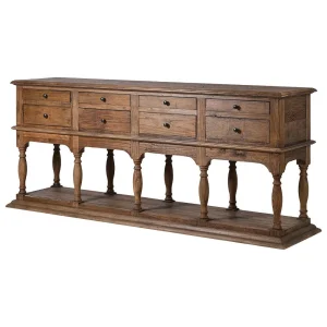 Pine 8 Drawer Sideboard Dimensions: H:860 W:1960 D:460 mm